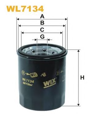 WIX FILTERS wl7134 -  Фильтр масляный двигателя